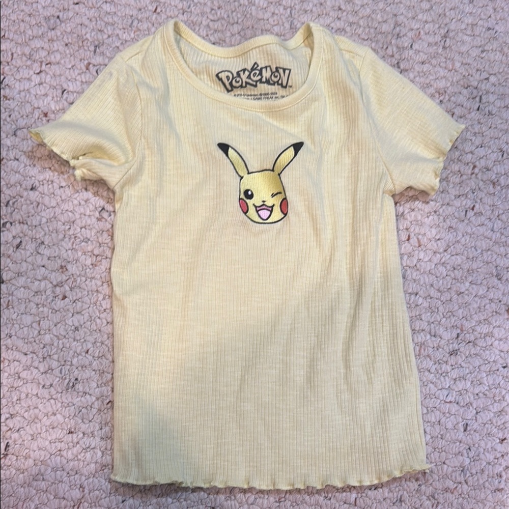 Hybrid Apparel Yellow Pikachu Short Sleeve Tee